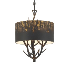 Golden Canada 4500-3P ABI - Wry Lighting Arboreal 3-light Pendant in Antique Black Iron
